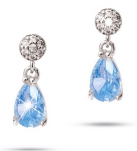 JEWELS PENDIENTE GOTA ACQUAMARINA