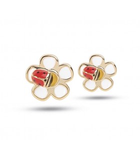 * JEWELS PENDIENTE MARGARITA ORO CON MARIQUITA