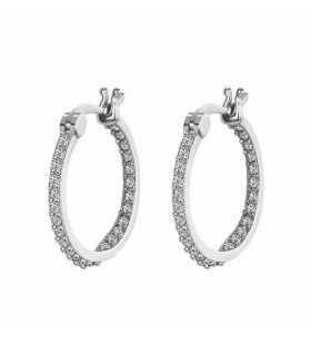 JEWELS PENDIENTE ARO PLATA CIRCONITAS