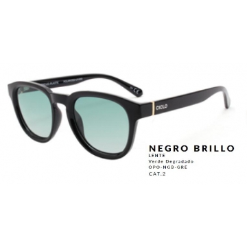 CICLO GAFA SOL POLARIZADA OPORTO NEGRO BRILLO