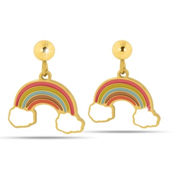 JEWELS PENDIENTE ARCOIRIS ENTRE NUBES